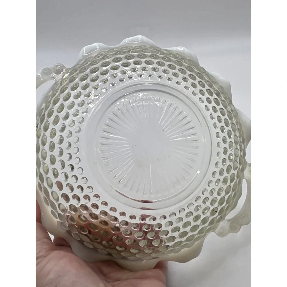 Fenton opalescent hobnail